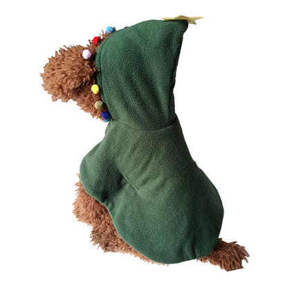 Cute Christmas Cloak with Hood for Dogs and Cats