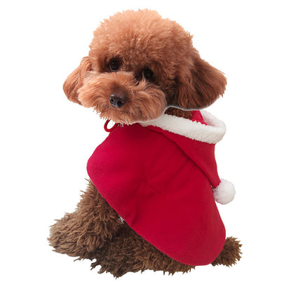 Cute Christmas Cloak with Hood for Dogs and Cats